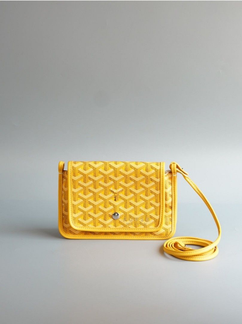 Goyard Anjou Mini Yellow (Category: Luxury Bags & Wallets) located in Taguig. Submitted by pursemaison (Listing ID 1308738110, Image 1). Description: Goyard Plumet Yellow Goyardine Canvas Crossbody Bag ✨Php 89,000 *Additional 3.85% for straight credit card payments *Available for 4 months layaway with 1% interest per month *BDO credit card up to 36 mos & Citibank credit card up to 24 mos (with interest) CONDITION: Brand new INCLUSIONS: dust bag, 