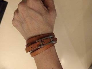 Hermes leather bracelet
