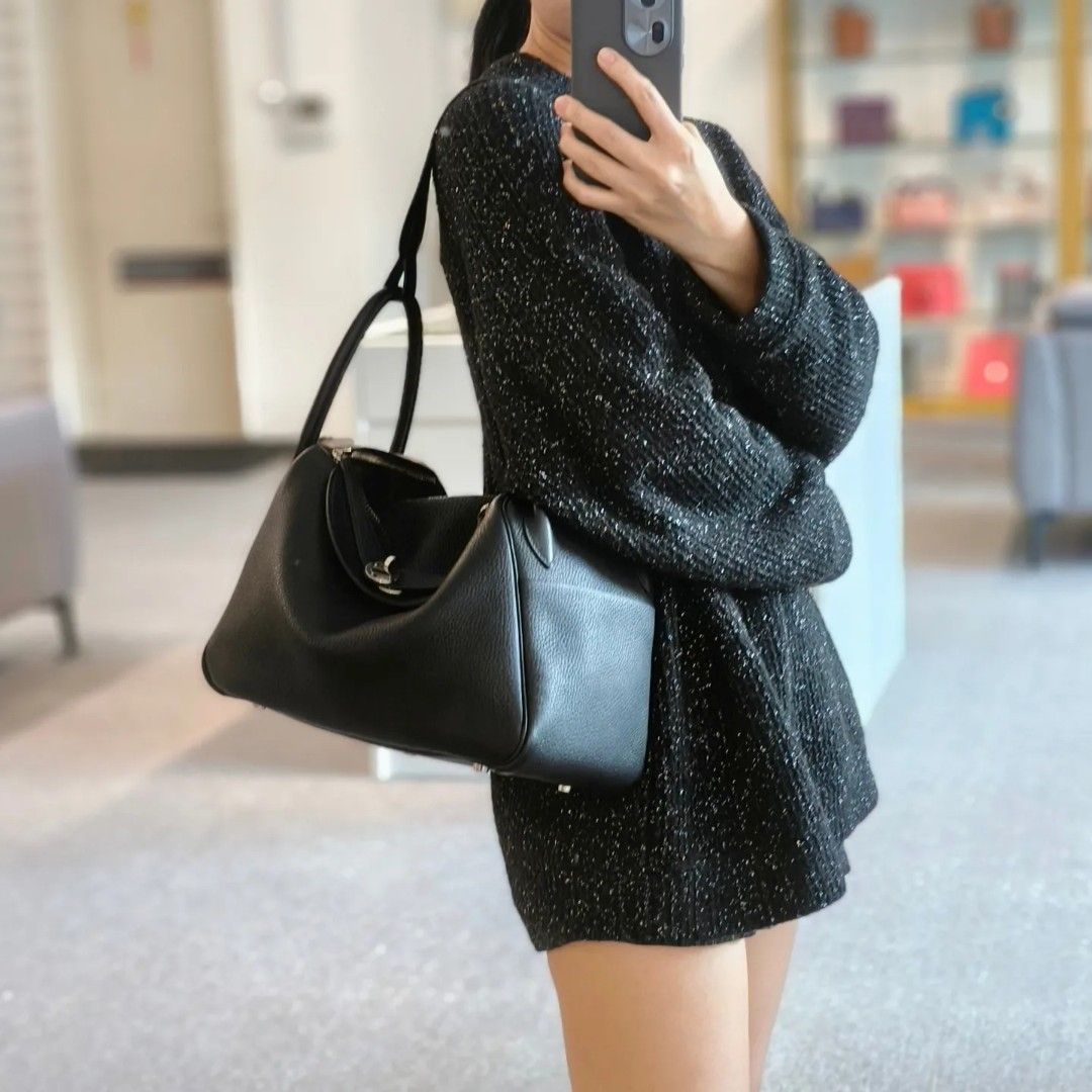 Hermes lindy 30 black hot sale