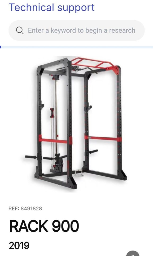Domyos 900 weight training rack sale