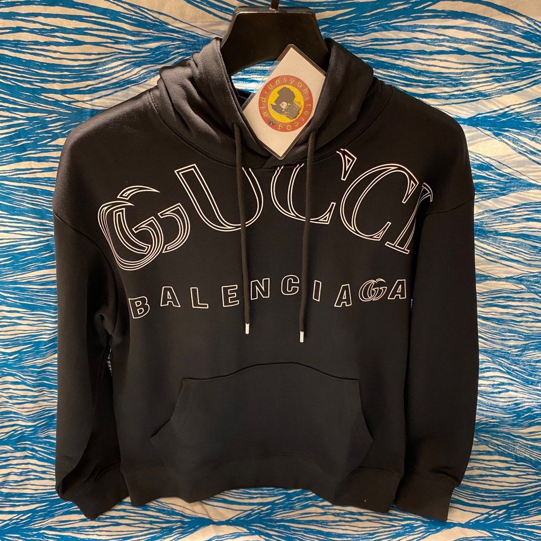 Hoodie Gucci x Balenciaga, Barang Mewah, Pakaian di Carousell