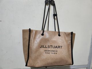 JILL STUART leather tote bag two tone
