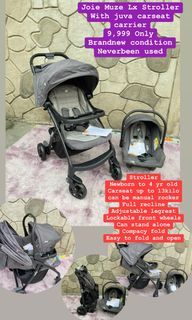 Joie Muze Lx Stroller with carseat
