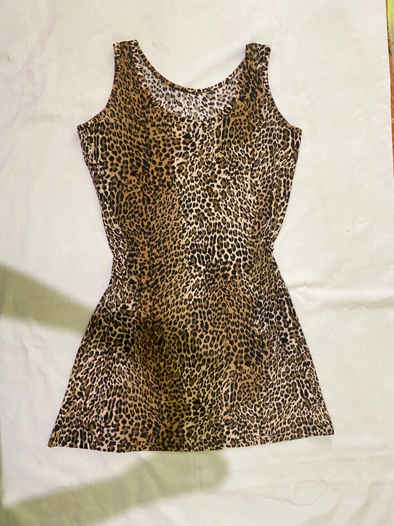 Leopard mini dress, Women's Fashion, Dresses & Sets, Dresses on Carousell