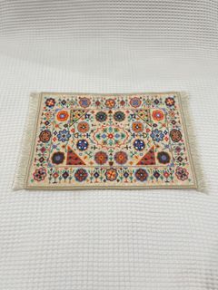 Mini Carpet Used as Table Accent or Mousepad (from Türkiye)