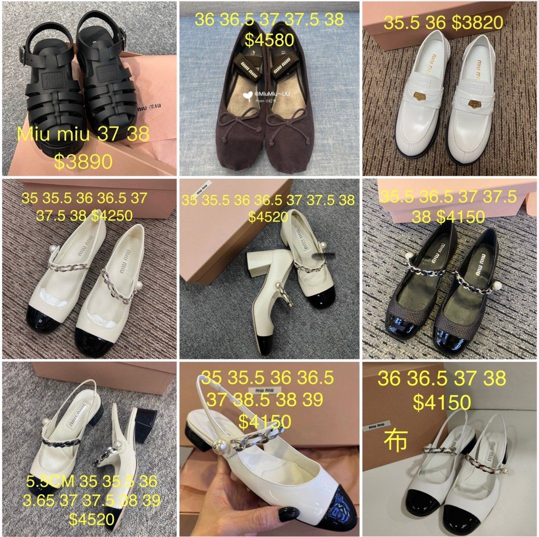 Miumiu miu miu loafer 35 35.5 36 36.5 37 37.5 38 39 3820 4580 size Carousell