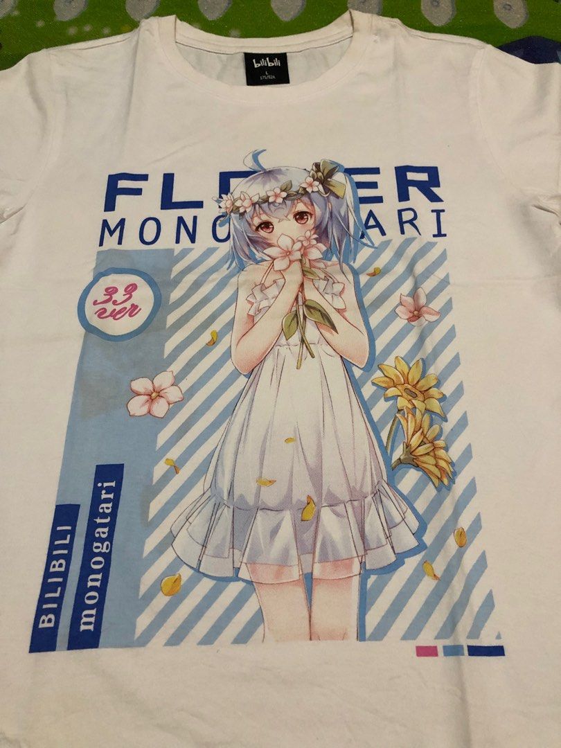 Monogatari (Anime Shirt) (Category: Tshirts & Polo Shirts ) located in Tuguegarao City. Submitted by emdisplay (Listing ID 1308798018, Image 3). Description: Monogatari BiliBili tag (Legit/Authentic) 19x26.5 / Medium Needs wash only *I sold the large size yesterday, and this one is Medium size only. .