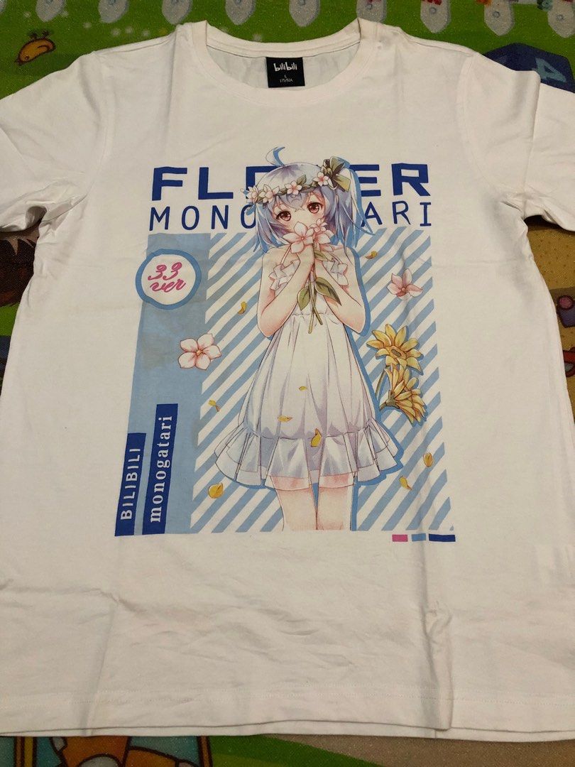 Monogatari (Anime Shirt) (Category: Tshirts & Polo Shirts ) located in Tuguegarao City. Submitted by emdisplay (Listing ID 1308798018, Image 2). Description: Monogatari BiliBili tag (Legit/Authentic) 19x26.5 / Medium Needs wash only *I sold the large size yesterday, and this one is Medium size only. .
