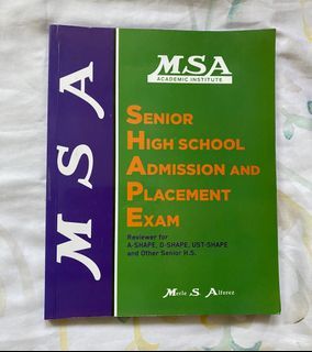 MSA Senior High School Admission and Placement Exam Book Reviewer
