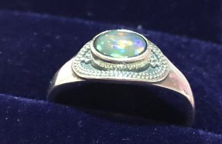 Natural Opal Ring S925