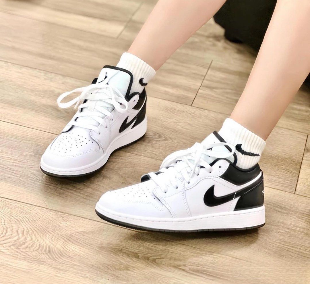 Nike Air Jordan 1 Low Black White Women s Fashion Footwear Sneakers on Carousell