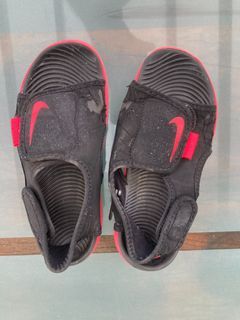 Nike Outdoor Black and Pink Sandals