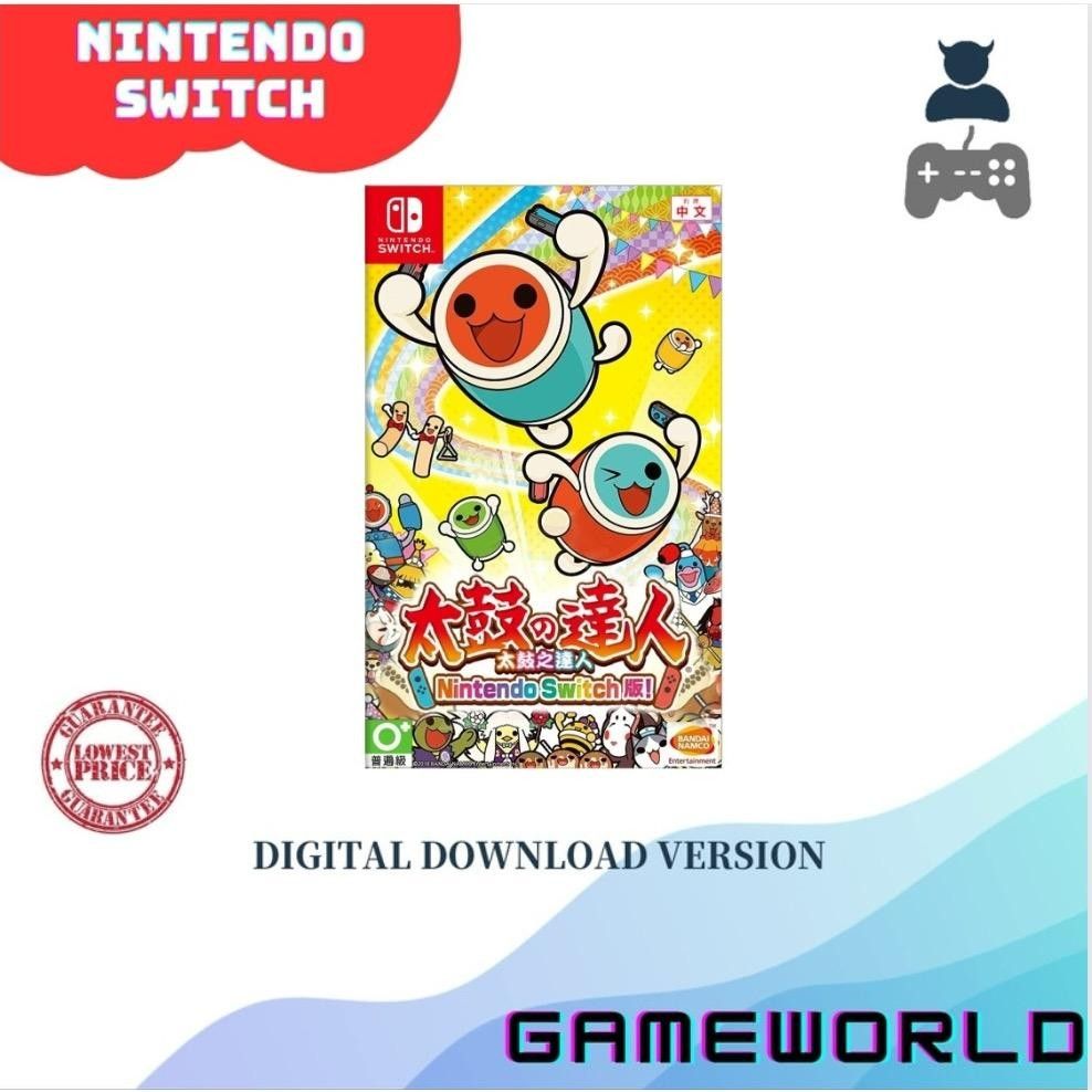 NINTENDO SWITCH】Taiko No Tatsujin Games Nintendo Switch Digital Download  Games Normal Version, Video Gaming, Video Game Consoles, Nintendo on  Carousell