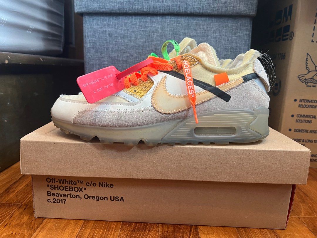 Off White Air Max 90 The Ten Men s Fashion Footwear Sneakers on Carousell