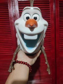 FROZEN OLAF POPCORN BUCKET COMPLETE WITH LANYARD