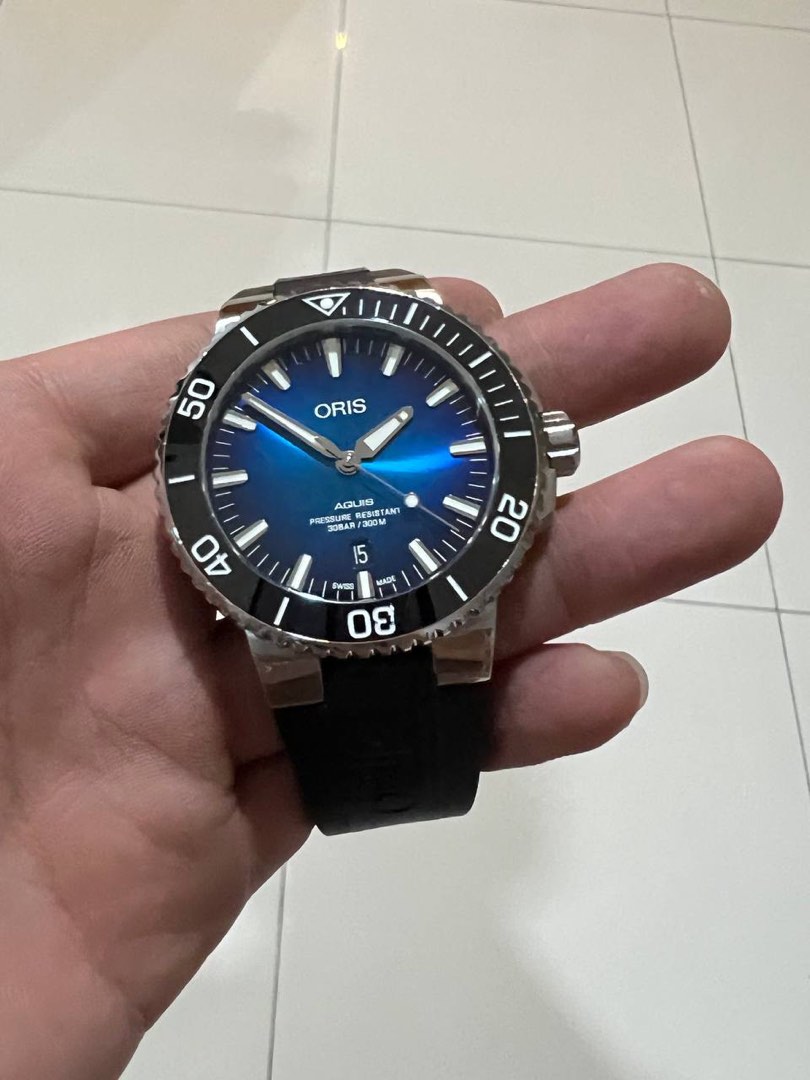 ORIS AQUIS CLIPPERTON SWISS MADE LIMITED EDITION DIVERS 300M AUTOMATIC 7730 Men s Fashion Watches Accessories Watches on Carousell