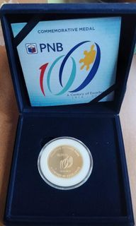 PNB medal complete with box and certificate of authenticity