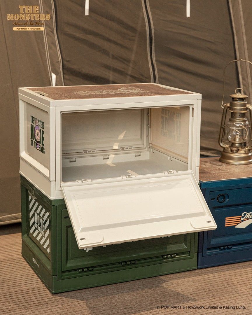 Popmart the monsters Labubu Wooden storage box, Furniture & Home Living ...