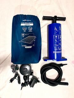 Pre-loved Decathlon Products: Inflatable mattress + rechargeable air pump + manual air pump