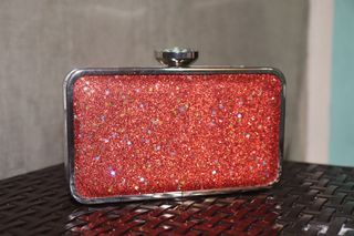 Red Clutch/Sling Party Bag