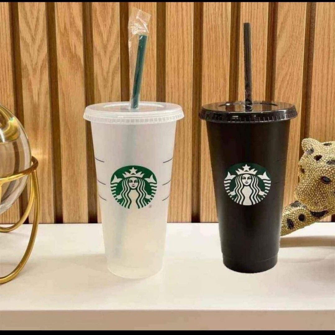 Reusable Cup (Category: Water Bottles & Tumblers) located in Makati City. Submitted by letmetakealook (Listing ID 1308661426, Image 2). Description: starbucks reusable cup set of 5pcs p1000 per boxs(5pcs) 473ml pwede mix pwede one color.