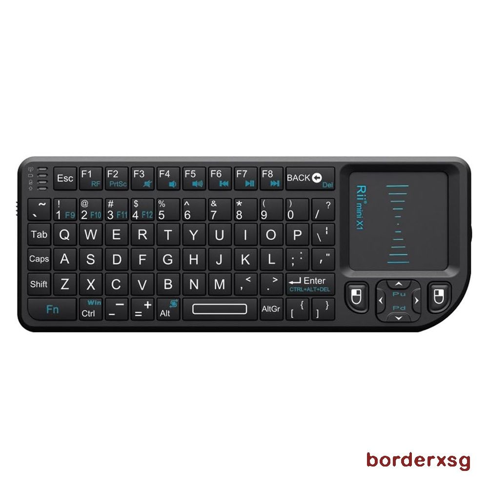 Rii 2.4G Mini Wireless Keyboard with Touchpad Mouse,Lightweight Portable  Controller with USB Receiver Remote Control for  Windows/Mac/Android/PC/Tablets/TV/Xbox/ PS3. X1-Black (X1 2.4G), Computers  & Tech, Parts & Accessories, Computer Keyboard on Carousell