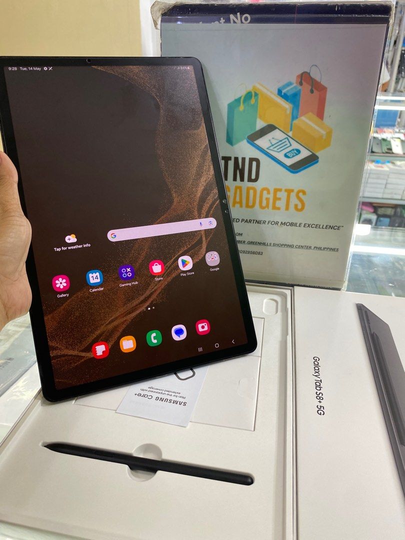 Samsung Tab S8+ 5g (Category: Android) located in Pasig City. Submitted by melissaomb01623 (Listing ID 1308825057, Image 3). Description: Galaxy Tab S8+ 5g 8gb Ram 256gb Rom good as new Complete with box 💯smooth no issue check all u want 📌pick up store in greenhills shopping center 📌we do cod in metro manila and near provinces just add sf only 📌we ship nationwide via LBC 💯we accept swap/trade in 📌we accept credit card/ggives 📌for fast tran