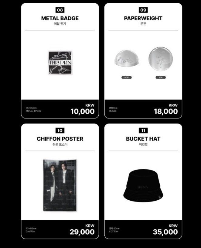 SEVENTEEN Jeonghan X Wonwoo This Man Pop Up Store Official MD