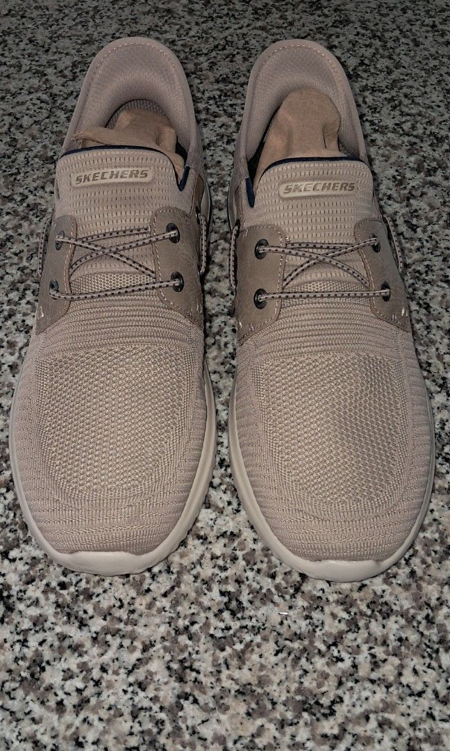Sketchers Slip-ins (Category: Sneakers) located in Kawit. Submitted by lexcher (Listing ID 1308678909, Image 3). Description: Original Sketchers Slip-ins Hands free Sneakers...from USA, no Box. Size: US 11 /EU 44 Color: Khaki Nice for formal shorts or formal pants... Eye catching...Simpleng susyal.... RFS: Size is Big..