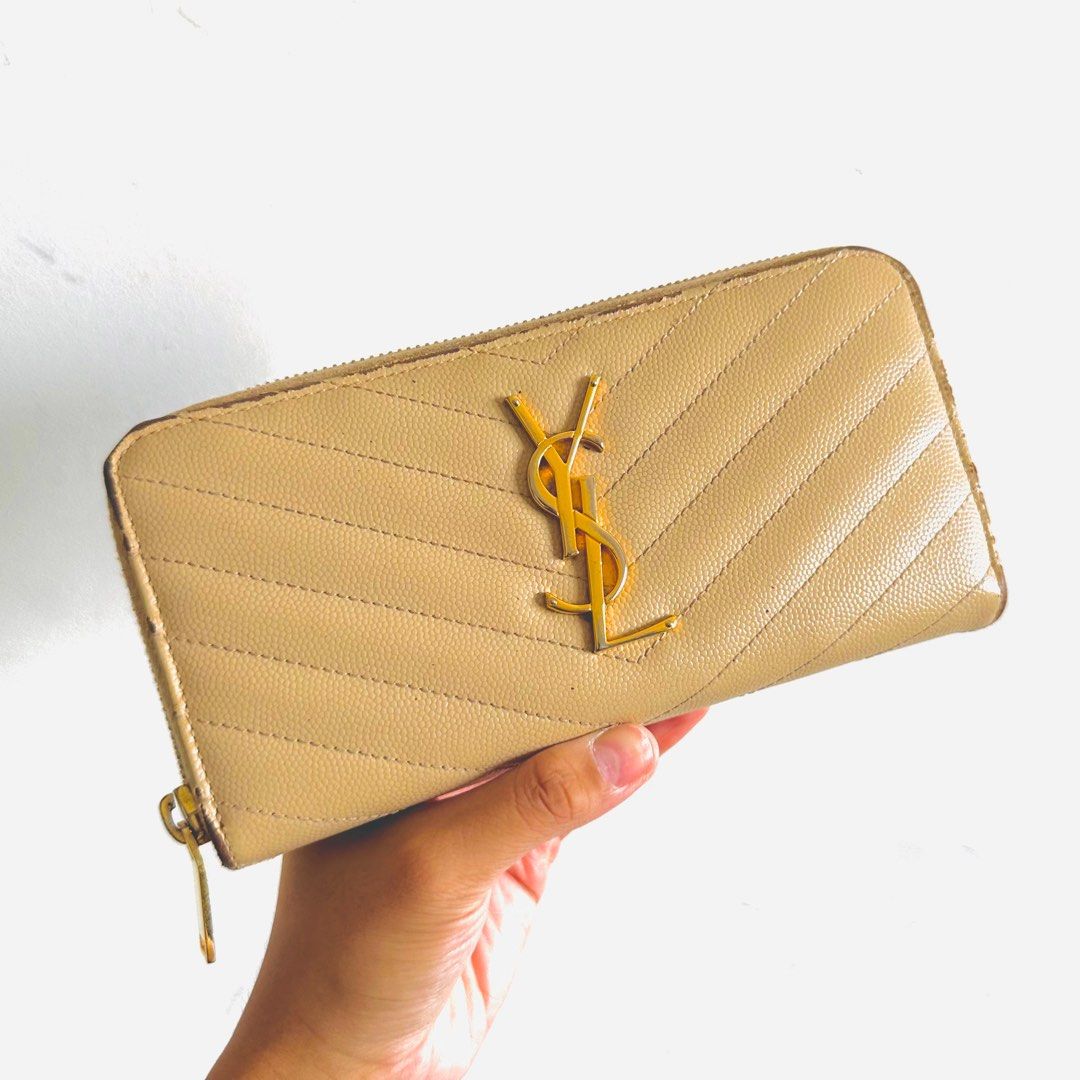 Ysl wallet beige cheap