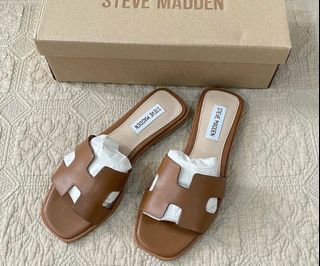 Steve Madden Hadyn Sandal, Cognac Leather, 7
