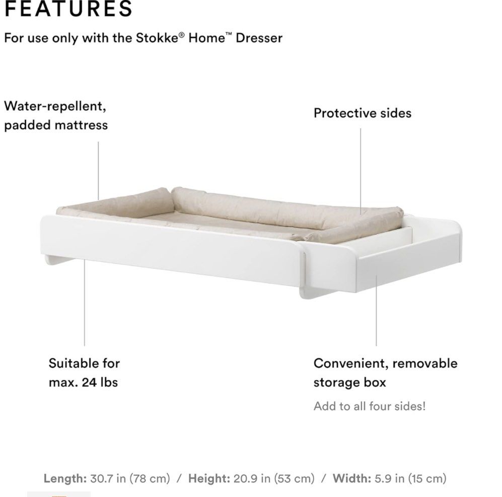 Stokke Home Changer (For Stokke Home Dresser), Furniture Home