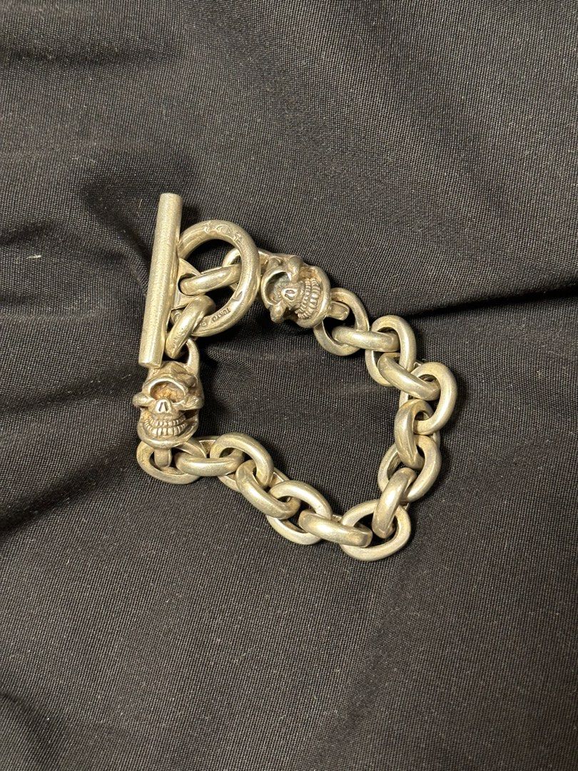 Stoplight Co Japan Double skull bracelet