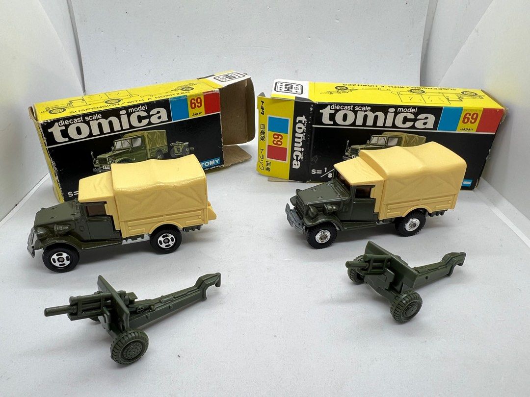 tomica 黑盒69-3-2 69-3-1 自衛隊toyota JSDF Truck 大炮車