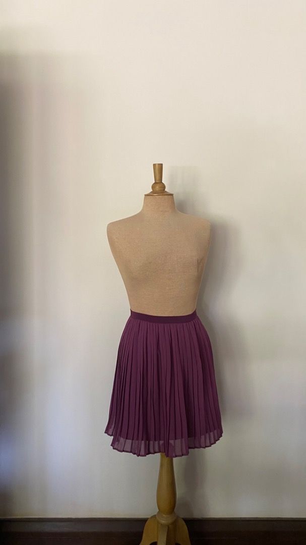 Purple skirt uniqlo clearance