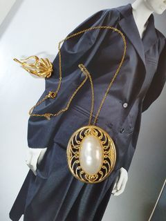 Vintage large pendant and brooch from Japan
