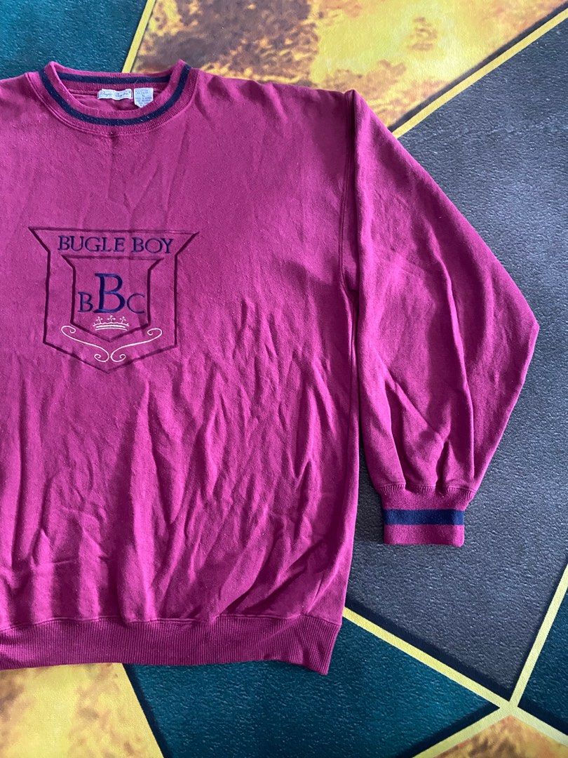 Vtg Bugle Boy sweatshirt big size xl maroon