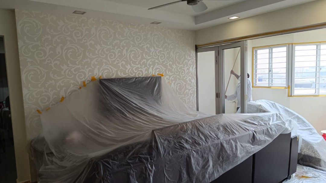We provide all types of painting service, HDB,condo, Bto,EA,EM,Landed, Office,shop, commercial area painting,Door paint,wall ceiling plaster, touch up paint with cheap and reasonable price.62863093978243112