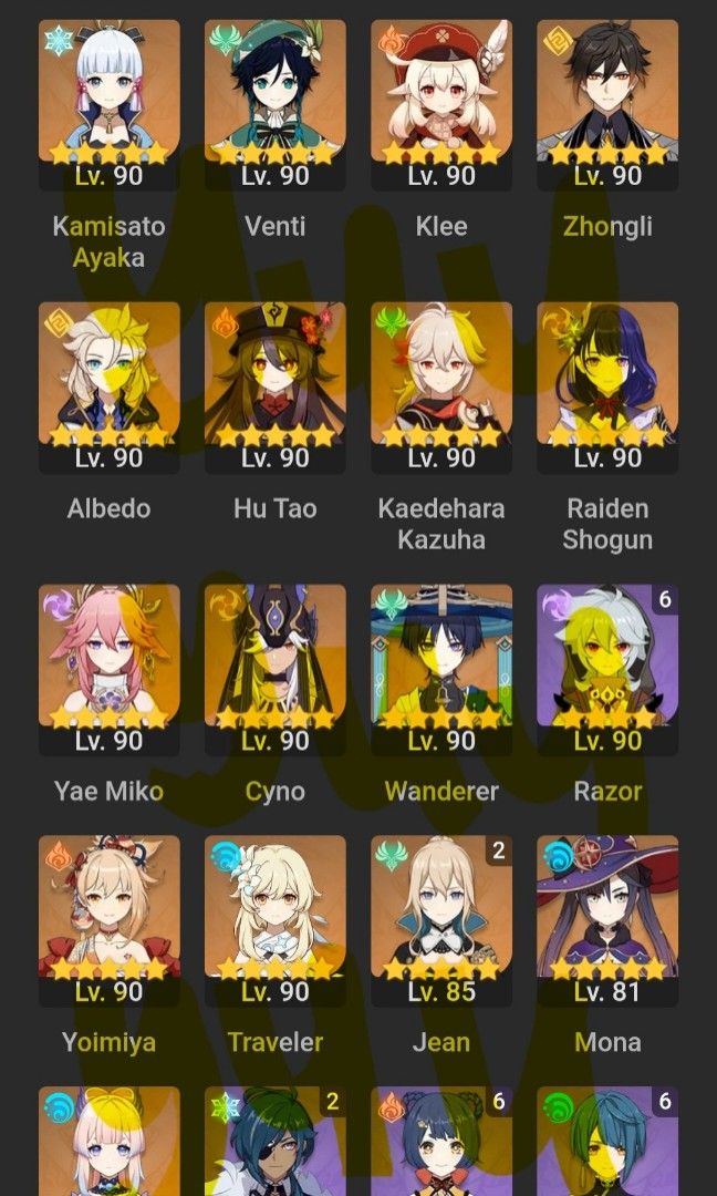 WTS/LFB AR60 ASIA SERVER ACCOUNT (Category: Others) located in Cavite. Submitted by andreabean (Listing ID 1308765919, Image 2). Description: interest check! ☆ wts/lfb 📍ph selling my genshin account ar60 asia server 📌 most have good and decent builds 📌 can 36* abyss 5* weapons: - Haran Geppaku Futsu lv. 90 - Skyward Atlas lv. 90 - Kagura's Verity lv. 90 - Primordial Jade Winged-Spear lv. 90 - Aquila Favonia lv. 90 - Everlasting Moonglow lv. 80