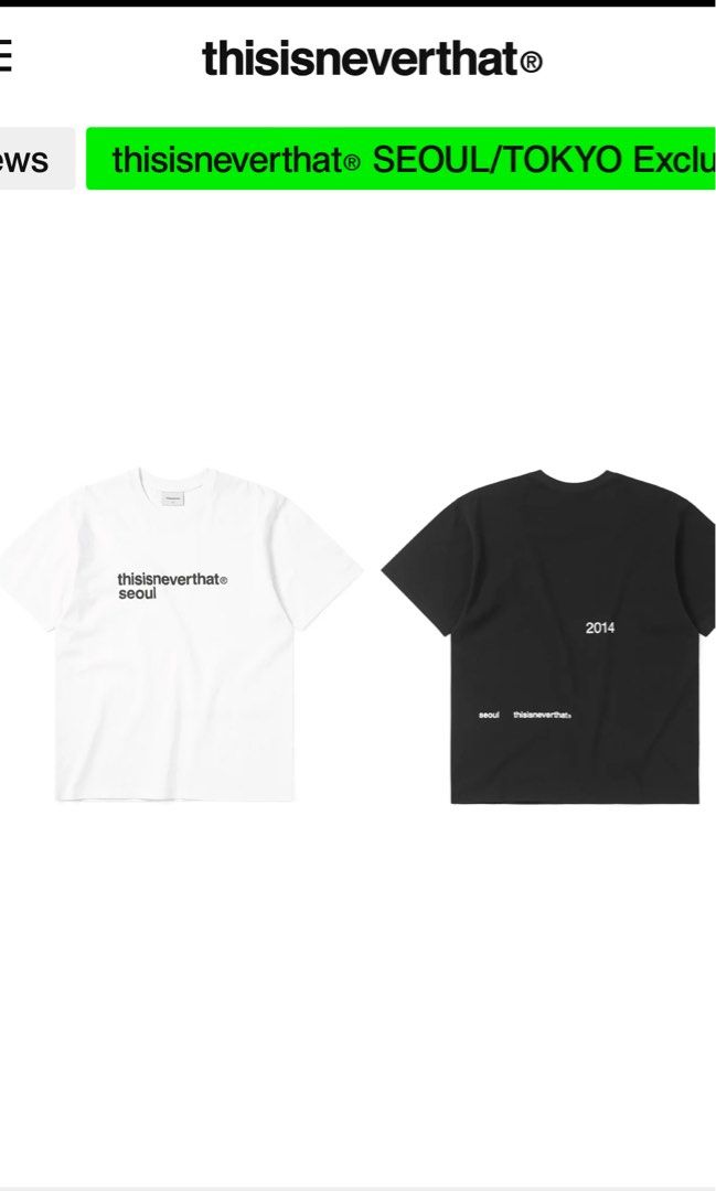 XL) Thisisneverthat seoul tee, Men's Fashion, Tops & Sets, Tshirts