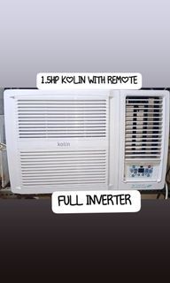 2NDHAND AIRCON 1.5HP KOLIN WITH REMOTE FULL INVERTER