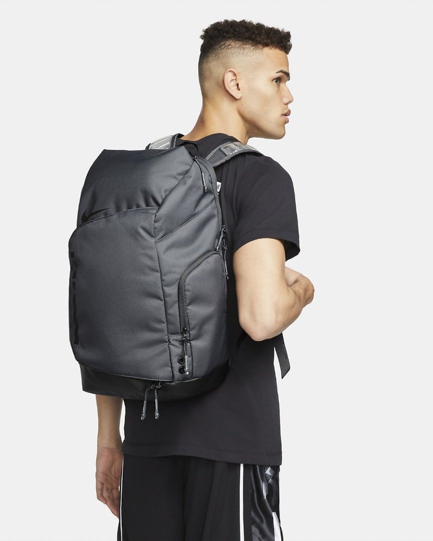 authentic Nike elite hoops backpack elite back packs Iron grey black Men s Fashion Bags Backpacks on Carousell
