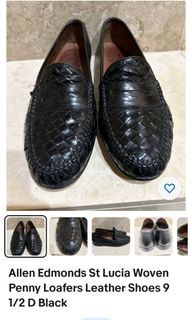 Allen Edmonds woven penny loafers Italian brand casual shoes