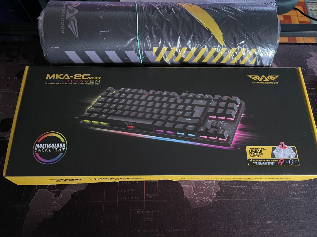 Armaggeddon MKA-2C NEO Psychraven Mechanical Gaming Keyboard, Computers ...