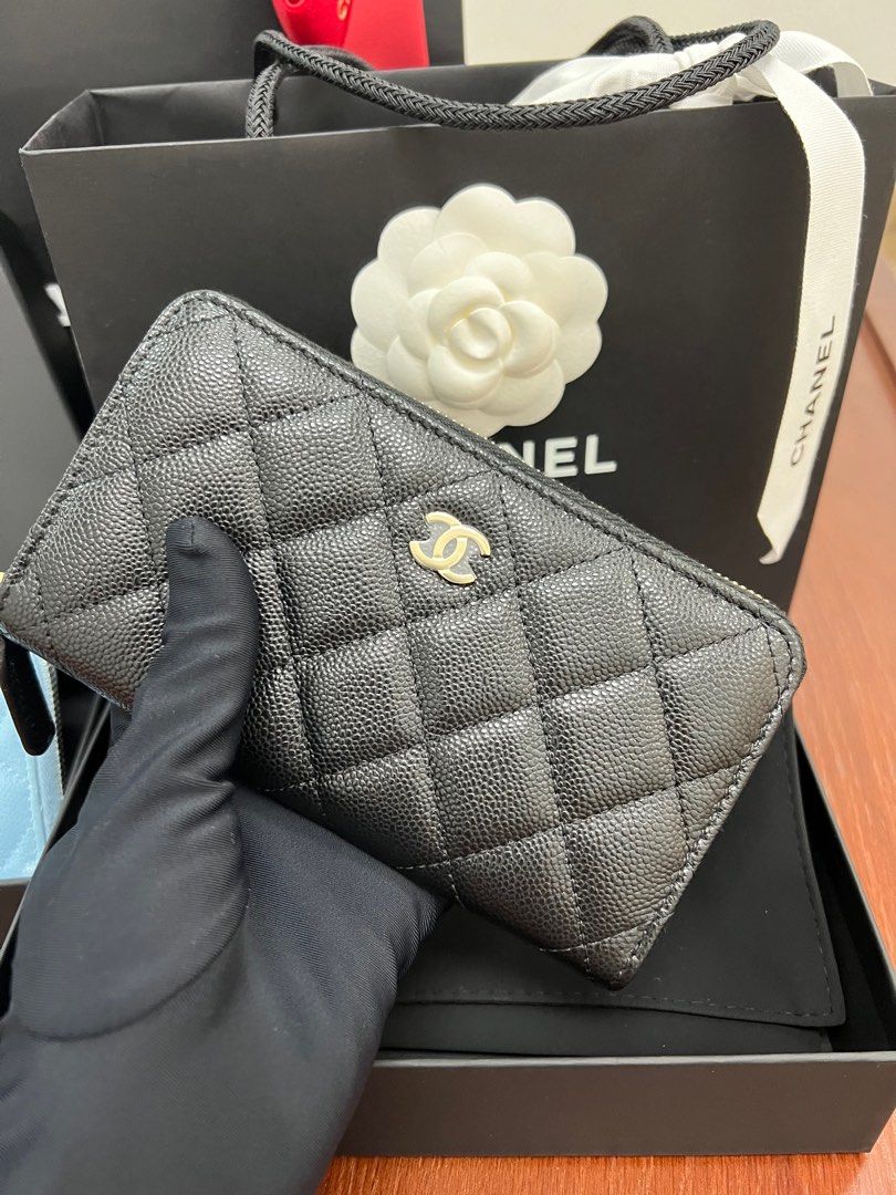 Authentic Chanel Medium Zip Wallet
