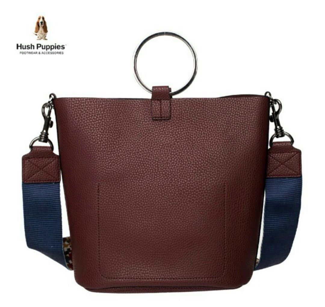 Authentic Hush Puppies Ringo Satchel Maroon