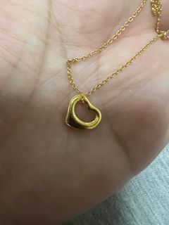 Authentic Tiffany & Co open heart necklace