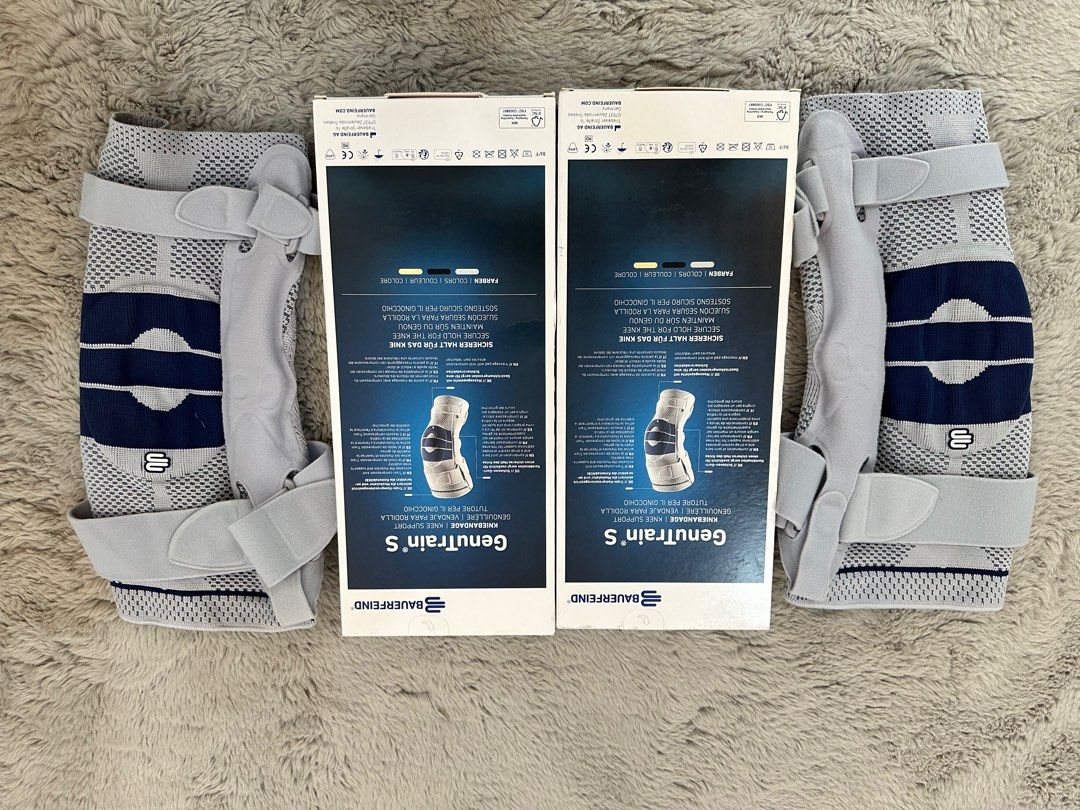 Bauerfeind Genutrain S - Size 4 (Category: Braces, Support & Protection) located in Iloilo. Submitted by vincentdcruz (Listing ID 1308911942, Image 3). Description: Mint Condition No issues SRP at 9,800/each Left Size 4 Right Size 4 Shipping at your expense Rfs: quitting Price is per item.