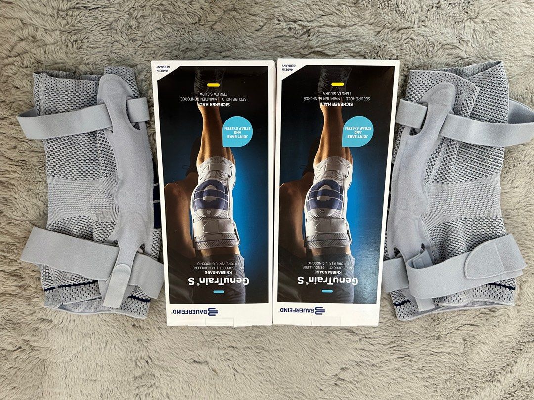 Bauerfeind Genutrain S - Size 4 (Category: Braces, Support & Protection) located in Iloilo. Submitted by vincentdcruz (Listing ID 1308911942, Image 2). Description: Mint Condition No issues SRP at 9,800/each Left Size 4 Right Size 4 Shipping at your expense Rfs: quitting Price is per item.