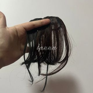 Black Brown Fake Bangs Wig